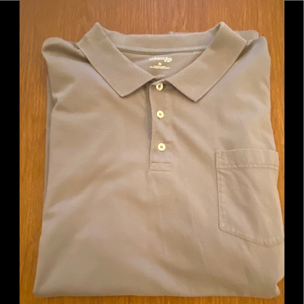 St. John’s Bay gray pocket polo